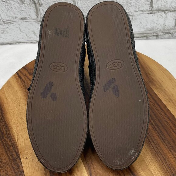 UGG Australia Reid Slate Chestnut Womens 10 Black Suede Ankle Booties 1019129 - Picture 11 of 13